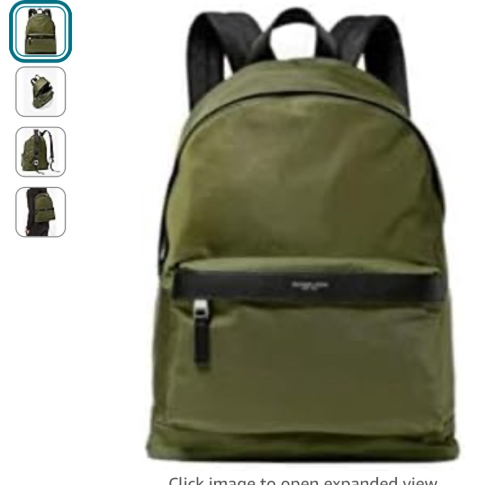 Michael Kors Men's olive green color Kent Sport Large Nylon Canvas Backpack
